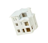 Pffiocix N Scale 1:800 Villas House Assembled Model Miniature Architectural Building Outland Realisms Scene Diys Painting Outland For Sand Table