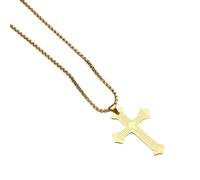 Pffiocix Spanish Scripture Crosses Necklace Symbolizing Faith and Protective Alloy for Daily Wear or