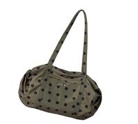 Pffiocix Stylish Polka-Dot Shoulder Bag, Tear-Resistant Nylon, Lightweight and Spacious, for Women'S Daily Use. Lightweight Design Underarm Bag