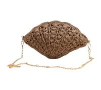 Pffiocix Summers Straw Braided Crossbody Bag with Shoulder Strap Woven Beach Handbag Wallet Purse Shoulder Bags Summers Beach Bag