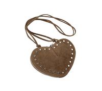 Pffiocix Women's Faux Crossbody Bag Adjustable Strap Trendy Shoulder Purse Handbag Tote Faux Suede Crossbody Wallet, Khaki