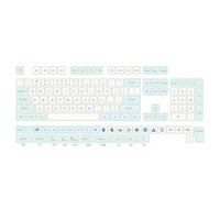 Pffiocix XDA Height 137 Keys Keycap Set, Ice Mint Theme Heat Sublimated for Mechanical Keyboards Keycaps