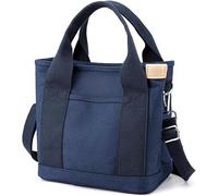 PFHFRJZLQ Dual-Purpose Shoulder Bag,Large-Capacity Multi-Compartment Handbag,Women's Canvas Handbag With Zipper Suitable for Daily Use