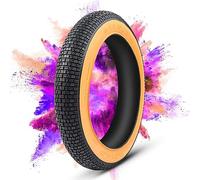 PFHKTO 26x4.0 bicycle tire fat tire | 26x4 inch E-BIKE bicycle fat tire brown ribbon tire 26x4.0 | 1 piece