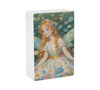 Pfhorn Flower Fairy Cigarette Case for Regular King Size 85mm 20 Capacity Push to Open Hard Shell Cigarette Box Portable & Waterproof Cigarettes Case for Men Women Pocket Cigarettes Holder, Cig Access