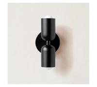 PFHSKLCWY Lamp Color Double Head LED Wall Lamps for Bedside Living Room Bedroom Corridor Home Decor Indoor Lighting TV Background Wall Lights Wall Lamp(Warm White (2700-3500K),Black)