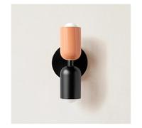 PFHSKLCWY Lamp Color Double Head LED Wall Lamps for Bedside Living Room Bedroom Corridor Home Decor Indoor Lighting TV Background Wall Lights Wall Lamp(Cool White(5500-7000K),Pink Black)