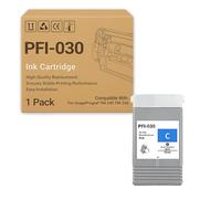 PFI-030 PFI-031 Ink Cartridges Compatible for CANON ImagePrograf TM-240 TM-340 Printers, High-Yield cyan