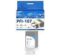 PFI-107MBK PFI-107BK PFI-107C PFI-107M PFI-107Y Ink Cartridges Compatible for Canon IPF770 IPF780 IPF670 680 685 785 681 Inkjet Printers, Leak-Proof Design Crisp Printing 1 Pack cyan