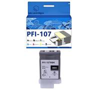 PFI-107MBK PFI-107BK PFI-107C PFI-107M PFI-107Y Ink Cartridges Compatible for Canon IPF770 IPF780 IPF670 680 685 785 681 Inkjet Printers, Leak-Proof Design Crisp Printing 1 Pack Matte Black