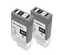 PFI-120 MBK Pigment 2pcs Compatible with Can PFI 120 Ink Cartridge Replacement for Canon TM-300 IPF TM-200 IPF TM-205 IPF IPF TM-305 130ML