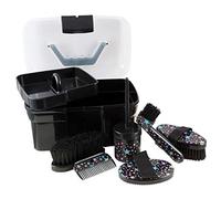 Pfiff 101752 Starry Magic Filled Grooming Box, Grooming Box With Grooming Kit, Horse Grooming