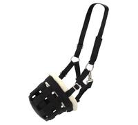 PFIFF 102979 Muzzle Feeding Brake, Head Piece Faux Fur Black Pony