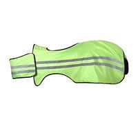 PFIFF 103009 Reflection Riding Blanket with Bib Reflective Blanket Safety Blanket Horse Yellow Neon Cob