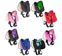 PFIFF 103106 Saddle Set for Shettys or Wooden Horses Complete Set Children's Saddle Green