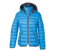 PFIFF Cerul 102410 Women's Quilted Jacket, Riding Jacket, Hooded Jacket, Medium Blue, L