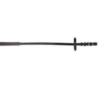 PFIFF Rubber Reins for Full- and Warm-Blooded Horses Black