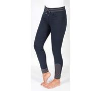 PFIFF Women's Riding Breeches Ladies 'Riding Breeches Knee Patches Hose, Womens, Trousers, 102337-220-44, dark blue, 44 (EU)