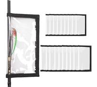 PFILERSO 20pcs Fishing Lure Wraps 2 Size Clear See-Through Thickened PVC Fishing Hook Covers Protect Children Pets and Fishermen Safe from Sharp Hook Fishing Bait Storage Organizer 10L+10M (10L+10M)