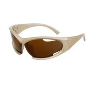 PFINAMC Sunglasses For Women Men Hollow Out Lens Fashion Retro Sport Sun Glasses Shades Rimless Eyewear Goggle,C5 Gold,B