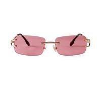 PFINAMC Sunglasses For Women Rimless Square Blue Glasses Metal Fashion Gradient Lenses Sunglasses Men Cycling Driving,2,H