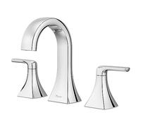 Pfister Bruxie Bathroom Sink Faucet, 8-Inch Widespread, 2-Handle, 3-Hole, Polished Chrome Finish, LF049BIEC