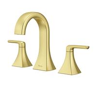 Pfister Bruxie LF049BIEBG Bathroom Basin Faucet, 8 Inch, 2 Handles, 3 Holes, Brushed Gold Finish
