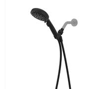 Pfister HydroFuse Handheld Shower Head, Hose Included, 6-Function, 2.5 GPM, Spot Defense Matte Black Finish, 016HF01SDB