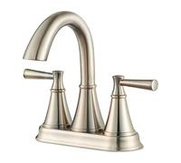 Pfister LF048CRKK Cantara 2-Handle Bathroom Faucet, 4" Centerset, Brushed Nickel