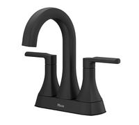 Pfister Vaneri Bathroom Sink Faucet, 4-Inch Centerset, 2-Handle, 3-Hole, Matte Black Finish, LF048VRIBB