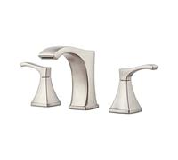 Pfister Venturi Bathroom Sink Faucet, 8-Inch Widespread, 2-Handle, 3-Hole, Spot Defense Brushed Nickel Finish, LF049VNGS, 8 inch
