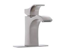 Pfister Venturi Bathroom Sink Faucet, Control, 1-Handle, Single Hole, Spot Defense Brushed Nickel Finish, LF042VNGS