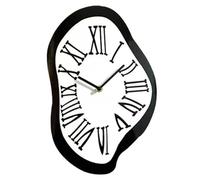 Pfjsseey Melting Clock, Distorted Silent Non-ticking Acrylic Wall Clock, Battery Operated Wall Decor for Living Room Kitchen Bedroom Office School Gifts