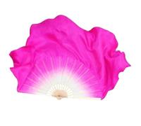 Pfjsseey Silk Fans for Dancing, Long Belly Soft Fans Handheld with Wooden Stick, Elegant Dance Accessories for Art Performance, Modern Dance