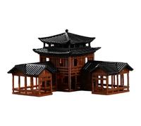 Pfjsseey Zen Garden Accessories, Plastic Japanese Chinese Miniature Pavilion Pagoda For Bonsai Micro Landscape Fairy Garden Accessories, Style 1