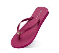 PFLife Beach Flip-flops Women Sandals for Women Ladies Flip Flops Rubber Sole Size 5 Size 6 Bump Texture Water Resistant (deep powder, Adult, Women, 6, Numeric, UK Footwear Size System, Medium)