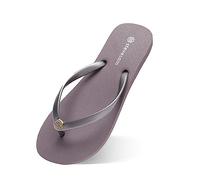 PFLife Beach Flip-flops Women Sandals for Women Ladies Flip Flops Rubber Sole Size 5 Size 6 Bump Texture Water Resistant (violet, Adult, Women, 5, Numeric, UK Footwear Size System, Medium)