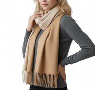 PFLife Wool Scarf 80''*27'' Women Cashmere Touch Scarf Gift Box Shawl Thick Oversized Scarves Wraps Tassels Double Side