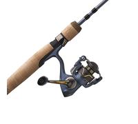 Pflueger 6'6" President Spinning Reel and Rod Combo, Medium, 2-Piece Graphite Rod, Size 30 Reel, Aluminum Spool, (Blue)