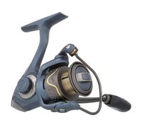 Pflueger President Spinning Fishing Reel, Size 25, 10 Stainless Steel Ball Bearing System, Sealed Oil Felt Front Drag, Lightweight Graphite Construction