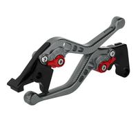 PFOJDHAS for Suzuki B-King 2008-20113D Short Motorcycle 7/8" 22mm Adjustable Brake Clutch Levers(Gray red)