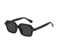 PFVURTSAM Retro Square Sunglasses, Red Frame with Dark Grey Lenses | Chunky Acetate Frame, UV Protection, Unisex Style, Vintage Design, Lightweight Wear