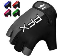 PFX Sports eight Lifting Gloves Half Finger Workout Gloves Men Women Anti-Slip Padded Palm Gym Exercise Gloves Cycling Fitness Weightlifting Strength Training, P3 (Grey, S)