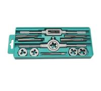 PFXNGMS 12/20Pcs Alloy Steel Metric Tap Wrench and Die Set M6-M12/M3-M12 Nut Bolt Alloy Metal Hand Tools Tapping Screw Tool (Size : 12pcs Set)