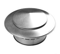 PFXNGMS Stainless Steel Chimney Flue Cowl Pipe Rain Cover Protector Cap Ending Sundries-proof (160mm)