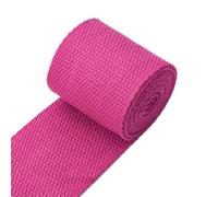 PFYKCYL 3 Meters 50mm Thick 2mm Canvas Polyester Cotton Webbing Label Ribbon Bags Backpack Belt Strap Bias Binding Tape DIY Sewing Craft Cotton Blend Webbing Roll(21RoseRed)