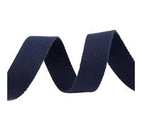 PFYKCYL 5 Meters 32mm Width Canvas Ribbon Polyester Cotton Webbing Strap Sewing Bag Belt Accessories Outdoor Backpack Parts Cotton Blend Webbing Roll(Dark blue)