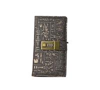 PFYKCYL A6/A5/B5 Vintage Notebook With Lock Retro Leather Diary Journal Sketchbook Stationery School Office Note Book Travel Notebook Diary(A6)