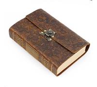 PFYKCYL Handmade Sketchbook Loose-leaf Book Head Layer Cowhide Creative Diary Retro Traveler Thread-bound Notepad Thickened Notebook Travel Notebook Diary(Style2)