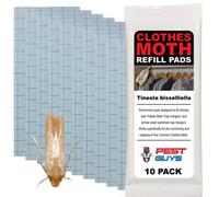 Pg 10 Pack Pheromone Pads Refill Replacement Common Clothes Moth Infestation Room & Wardrobe Hanger Control Sticky Traps